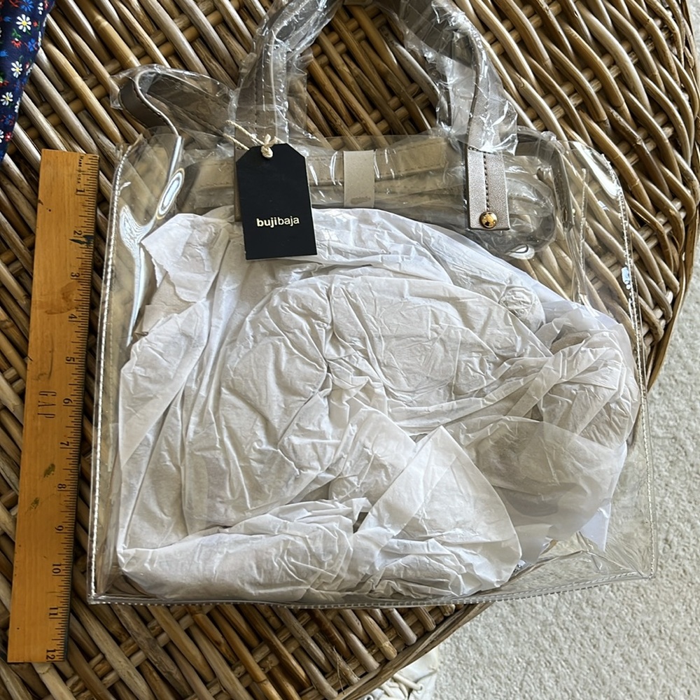 Bujibaja clear bag  brand new with tags. Perfect for stadium and arena events